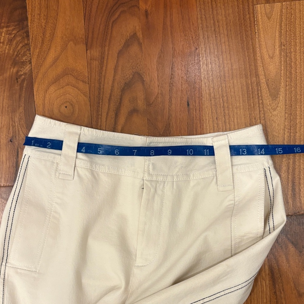 Derek Lam Cream Cropped Pants - Picture 4 of 7